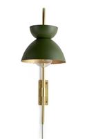 Habitat Dasni Wall Light - Green & Brass