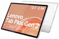 Lenovo Tab Plus Gen 2 12.1 Inch 256GB AI Wi-Fi Tablet + Clear Case - White