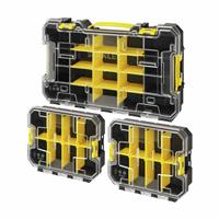Stanley Fatmax PRO-STACK Shallow Plastic Organisers - Pack of 3