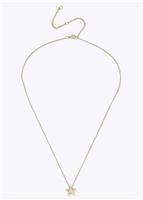 Freedom Gold Tone Mini Star Pendant Necklace
