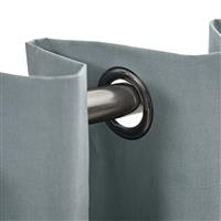 Habitat Plain Blackout Eyelet Curtains - Dove Grey