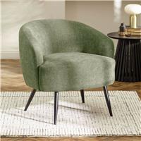 Julian Bowen Dahlia Fabric Acent Chair - Green