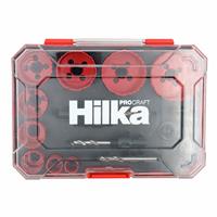 Hilka Wood, Plastic and Metal Cutting 14-Piece Bi-Metal Holesaw Set