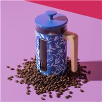 La Cafetiere Pisa 8 Cup 1000ml Cafetiere - Blue Fiorato