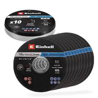 Einhell 10 Piece 115mm Angle Grinder Cutting Discs