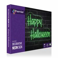 Premier Decorations Halloween Neon Happy Halloween Message Wall Sign Decoration