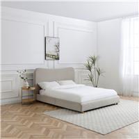 Kyoto Myla Kingsize Fabric Bed Frame - Natural
