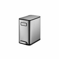 EKO Ecofly 20 Litre Kitchen Pedal Bin - Stainless Steel