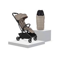 Silver Cross Nia Stroller and Footmuff Bundle - Champagne