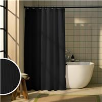 Habitat Seersucker Shower Curtain - Black