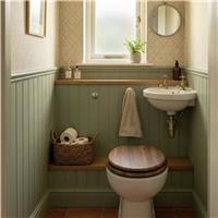 Aqualona Moulded Wood Soft Close Toilet Seat - Dark Oak