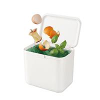 ReBorn 5 Litre Kitchen Food Waste Bin - White