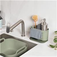 ReBorn 2 Piece Washing Up Bowl and Sink Tidy Set - Sage Green