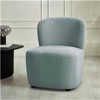 Julian Bowen Lunetta Fabric Accent Chair - Blue