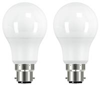 Argos Home 7.3W LED BC Dimmable Light Bulb - 2 Pack