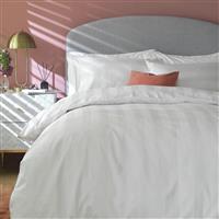 Habitat Cotton 400TC Sateen Stripe White Bedding Set -Double