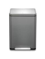 EKO X Cube 45 Litre Kitchen Pedal Bin - Grey