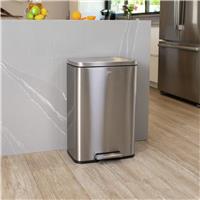 EKO Madison 45 Litre Kitchen Recycling Bin - Stainless Steel