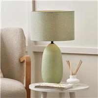 Pacific Erika Ceramic Table Lamp - Sage Green