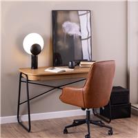 Furniture To Go Blueton 2 Drawer Desk - Black and Brown