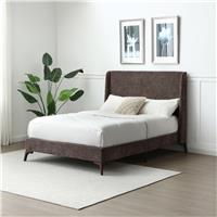 Kyoto Darcy Double Fabric Bed Frame - Mocha