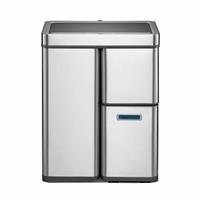 EKO Mirage Plus 60 Litre Kitchen Sensor Recycling Bin - Stainless Steel
