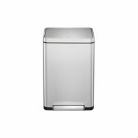EKO X Cube 30 Litre Kitchen Pedal Bin - Stainless Steel