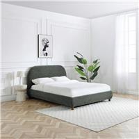 Kyoto Nialle Double Fabric Bed Frame - Olive