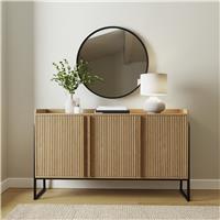 GFW Octavia 3 Door Large Sideboard - Natural