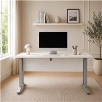 Furniture To Go Prima Desk - White and Grey