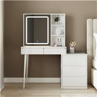 GFW Coco 5 Drawer Dressing Table - White
