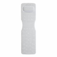Teviot Large Padded Non-Slip Bath Mat - White