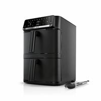 Bosch Series 6 MAFD661B7G Double Stack Drawer 12L Air Fryer with Tongs - Black