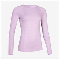 Decathlon Women's Run 500 Long-Sleeved Seamless Running T-Shirt - Lilac - UK 4-6