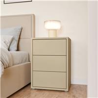 Furniture To Go Alice Springs 3 Drawer Bedside Table - Yellow