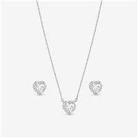 Inicio Halo Heart Jewellery Set - Gift Box