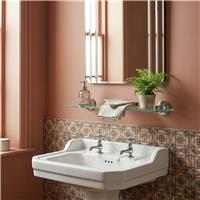 Croydex Westminster 50cm Glass Bathroom Shelf- Clear