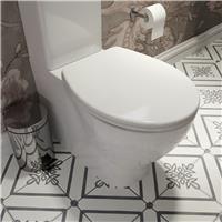 Croydex Stick n Lock Soft Close Family Toilet Seat - White