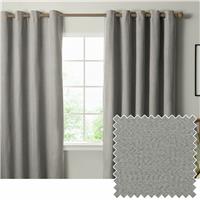Furn Ultimate Blackout Eyelet Curtains - Grey - 117x137cm