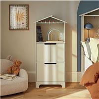 CuddleCo Kids Play House Storage Unit - Stone