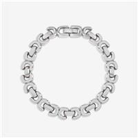 Jon Richard Silver Plated Kiss Link Bracelet
