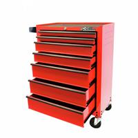 Hilka 7-Drawers Steel Tool Trolley With Ball Bearing Slides and Key Locking