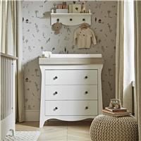 CuddleCo Clara 3 Drawer Dresser Changer - White