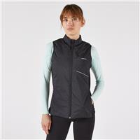 Decathlon Women's Warm Sleeveless Running Jacket - Black - UK 6-8