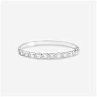 Jon Richard Silver Plated Crystal Stone Stainless Steel Bangle