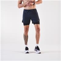 Decathlon Men's Run 500 Comfort 2-in-1 Running Shorts - Black - UK 30