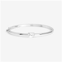 Jon Richard Silver Plated and Cubic Zirconia Polished Bangle