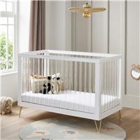 Babymore Kimi Cot Bed - Acrylic