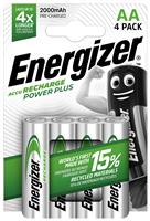 Energizer Rechargeable Power Plus AA Batteries - Pack of 4