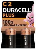 Duracell Plus Alkaline C Batteries - Pack of 2